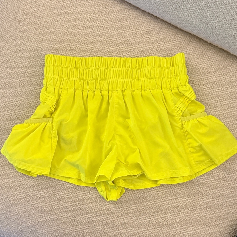 FP Movement by Free People Yellow Athletic Shorts